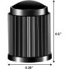 imageCKAuto 100pcs TR414 Rubber Tire Valve Stems with 50 Pcs Black Plastic Valve Stem Caps