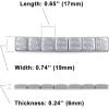 imageCKAuto 12oz 05oz Black Adhesive Stick on Wheel Weights 63ozBox US Quality 126pcsGrey