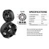 imageCKAuto 2 Pack 5x5 Hub Centric Wheel Spacers 150quot 5x127mm Wheel Spacers 715mm Center Bore with 12quot Studs200 Thick  4 pack