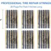 imageCKAuto 30pcs 8quot Black Tire Repair Strings Automotive Tool Tire Repair Plugs for Tubeless OffRoad Tires Car Bike ATV UTV Wheelbarrow MowerBlack