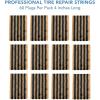imageCKAuto 30pcs 8quot Black Tire Repair Strings Automotive Tool Tire Repair Plugs for Tubeless OffRoad Tires Car Bike ATV UTV Wheelbarrow MowerBlack