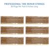 imageCKAuto 30pcs 8quot Black Tire Repair Strings Automotive Tool Tire Repair Plugs for Tubeless OffRoad Tires Car Bike ATV UTV Wheelbarrow MowerBrown