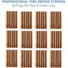imageCKAuto 30pcs 8quot Black Tire Repair Strings Automotive Tool Tire Repair Plugs for Tubeless OffRoad Tires Car Bike ATV UTV Wheelbarrow MowerBrown