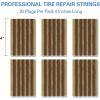 imageCKAuto 30pcs 8quot Black Tire Repair Strings Automotive Tool Tire Repair Plugs for Tubeless OffRoad Tires Car Bike ATV UTV Wheelbarrow MowerBrown