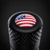 imageCKAuto 4 Pcs Aluminum Tire Valve Stem Caps with N2 Nitrogen Logo Universal Stem Covers for Cars SUVs Bike and Bicycle Trucks Motorcycles  TPMS Safe  Corrosion Resistant  Dust Proof SilverBlackUSA
