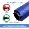 imageCKAuto 4 Pcs Aluminum Tire Valve Stem Caps with N2 Nitrogen Logo Universal Stem Covers for Cars SUVs Bike and Bicycle Trucks Motorcycles  TPMS Safe  Corrosion Resistant  Dust Proof SilverBlueUSA