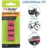 imageCKAuto 4 Pcs Aluminum Tire Valve Stem Caps with N2 Nitrogen Logo Universal Stem Covers for Cars SUVs Bike and Bicycle Trucks Motorcycles  TPMS Safe  Corrosion Resistant  Dust Proof SilverRedUSA