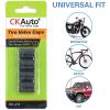 imageCKAuto 4 Pcs Aluminum Tire Valve Stem Caps with N2 Nitrogen Logo Universal Stem Covers for Cars SUVs Bike and Bicycle Trucks Motorcycles  TPMS Safe  Corrosion Resistant  Dust Proof SilverBlackUSA