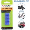 imageCKAuto 4 Pcs Aluminum Tire Valve Stem Caps with N2 Nitrogen Logo Universal Stem Covers for Cars SUVs Bike and Bicycle Trucks Motorcycles  TPMS Safe  Corrosion Resistant  Dust Proof SilverBlueUSA