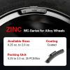 imageCKAuto MC Style Zinc Clip on Wheel Weights 025oz 14oz Coated 25PcsBoxblack