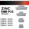imageCKAuto MC Style Zinc Clip on Wheel Weights 025oz 14oz Coated 25PcsBoxold gray