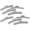 imageCKAuto MC Style Zinc Clip on Wheel Weights 025oz 14oz Coated 25PcsBoxold gray