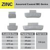imageCKAuto MC Style Zinc Clip on Wheel Weights 025oz 14oz Coated 25PcsBoxold gray