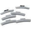 imageCKAuto MC Style Zinc Clip on Wheel Weights 025oz 14oz Coated 25PcsBoxold gray