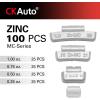imageCKAuto MC Style Zinc Clip on Wheel Weights 025oz 14oz Coated 25PcsBoxupgraded gray