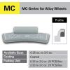 imageCKAuto MCSeries Coated 12oz 05oz Lead Clip on Wheel Weights 25PcsBox225oz