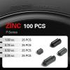 imageCKAuto P Series Zinc Clip on Wheel Weights 1oz Coated 25PcsBox Fit for Steel Wheelblack