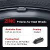 imageCKAuto P Series Zinc Clip on Wheel Weights 1oz Coated 25PcsBox Fit for Steel Wheelblack