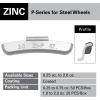 imageCKAuto P Series Zinc Clip on Wheel Weights 1oz Coated 25PcsBox Fit for Steel Wheelupgraded gray