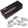 imageCKAuto P Series Zinc Clip on Wheel Weights 1oz Coated 25PcsBox Fit for Steel Wheelupgraded gray