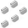 imageCKAuto P Series Zinc Clip on Wheel Weights 1oz Coated 25PcsBox Fit for Steel Wheelupgraded gray