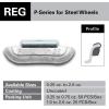 imageCKAuto P Style 34oz 075oz Lead Clip on Wheel Weights Uncoated 50PcsBox025oz