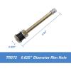 imageCKAuto TR618A Tubeless Tire Valve Stems 1875 Metal Valve Stems Climpin Brass Tire Valve Stem with Valve Stem Core for Rim 625quot 4 PackTR572