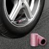 imageCKAuto Tire Valve Stem Caps Pink 4 pcsPack Anodized Aluminum Tire Valve Cap Set Corrosion Resistant Universal Stem Covers for Cars Trucks Motorcycles SUVs and BikesPink