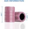 imageCKAuto Tire Valve Stem Caps Pink 4 pcsPack Anodized Aluminum Tire Valve Cap Set Corrosion Resistant Universal Stem Covers for Cars Trucks Motorcycles SUVs and BikesPink