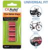 imageCKAuto Tire Valve Stem Caps Pink 4 pcsPack Anodized Aluminum Tire Valve Cap Set Corrosion Resistant Universal Stem Covers for Cars Trucks Motorcycles SUVs and BikesRed