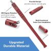 imageCKAuto Tire Valve Stem PullerInstaller with Tire Valve Core Tool No Scratch High Tensile Strength Red Plastic Tire Valve Tool2 in 1