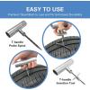 imageCKAuto Universal Tire Repair Kit Heavy Duty Car Emergency Tool Kit for Flat Tire Puncture Repair 36 Pcs Value Pack Tire Plug Kit fit for Autos Cars Motorcycles Trucks RVs etc