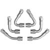 imageCKAuto 2 pcs 12quot300mm Metal Valve Stem Extenders Universal Valve Stem Extensions Made of EPDM Rubber fit for Heavy Vehicles Silver6 Pack Angled