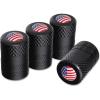 imageCKAuto 4 Pcs Aluminum Tire Valve Stem Caps with N2 Nitrogen Logo Universal Stem Covers for Cars SUVs Bike and Bicycle Trucks Motorcycles  TPMS Safe  Corrosion Resistant  Dust Proof SilverBlackUSA