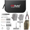 imageCKAuto Tire Plug Repair Kit Heavy Duty Car Emergency Tool Kit for Flat Tire Puncture Repair 80 Pcs Value Pack Tire Patch Kit fit for Autos Cars Motorcycles Trucks RVs etc