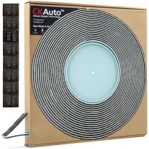 imageCKAuto 025oz Black Adhesive Stick on Roll Wheel Weights 5 kgs 11 lbRoll 715pcs OE QualityBlack