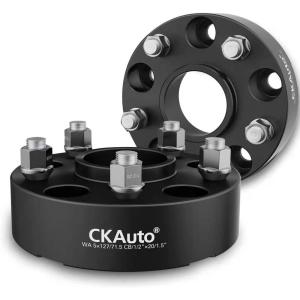 imageCKAuto 2 Pack 5x5 Hub Centric Wheel Spacers 150quot 5x127mm Wheel Spacers 715mm Center Bore with 12quot Studs150 Thick  2 pack
