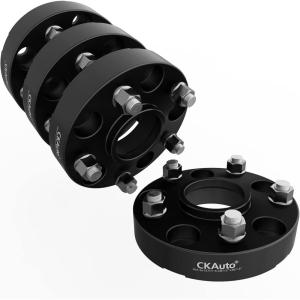 imageCKAuto 2 Pack 5x5 Hub Centric Wheel Spacers 150quot 5x127mm Wheel Spacers 715mm Center Bore with 12quot Studs150 Thick  4 pack