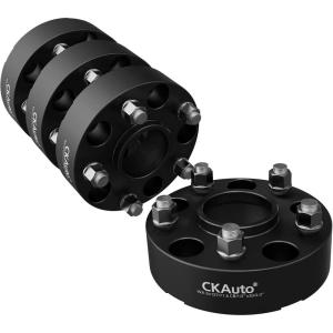 imageCKAuto 2 Pack 5x5 Hub Centric Wheel Spacers 150quot 5x127mm Wheel Spacers 715mm Center Bore with 12quot Studs200 Thick  4 pack