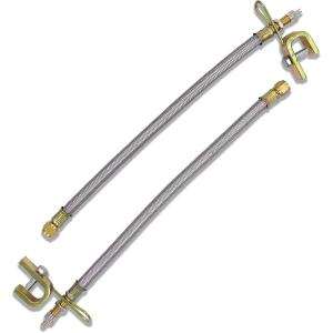imageCKAuto 2 pcs 12quot300mm Metal Valve Stem Extenders Universal Valve Stem Extensions Made of EPDM Rubber fit for Heavy Vehicles Silver2 Pack 12 300 mm