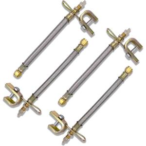 imageCKAuto 2 pcs 12quot300mm Metal Valve Stem Extenders Universal Valve Stem Extensions Made of EPDM Rubber fit for Heavy Vehicles Silver4 Pack 7 180 mm