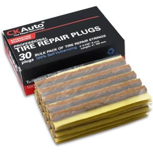 imageCKAuto 30pcs 8quot Black Tire Repair Strings Automotive Tool Tire Repair Plugs for Tubeless OffRoad Tires Car Bike ATV UTV Wheelbarrow MowerBrown