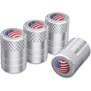 imageCKAuto 4 Pcs Aluminum Tire Valve Stem Caps with N2 Nitrogen Logo Universal Stem Covers for Cars SUVs Bike and Bicycle Trucks Motorcycles  TPMS Safe  Corrosion Resistant  Dust Proof SilverSilverUSA
