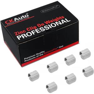 imageCKAuto MC Style Zinc Clip on Wheel Weights 025oz 14oz Coated 25PcsBoxupgraded gray