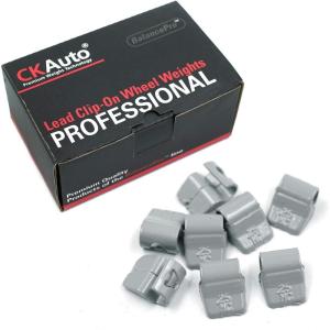 imageCKAuto MCSeries Coated 12oz 05oz Lead Clip on Wheel Weights 25PcsBox025oz