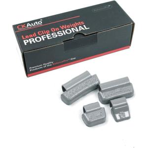 imageCKAuto MCSeries Coated 12oz 05oz Lead Clip on Wheel Weights 25PcsBox025oz10oz