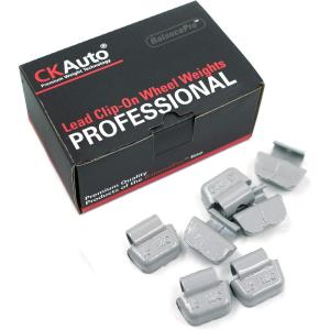 imageCKAuto MCSeries Coated 12oz 05oz Lead Clip on Wheel Weights 25PcsBox05oz