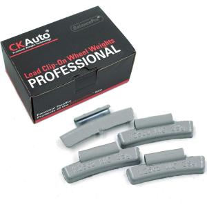 imageCKAuto MCSeries Coated 12oz 05oz Lead Clip on Wheel Weights 25PcsBox125oz