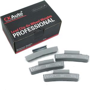 imageCKAuto MCSeries Coated 12oz 05oz Lead Clip on Wheel Weights 25PcsBox15oz