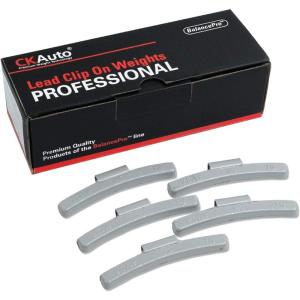 imageCKAuto MCSeries Coated 12oz 05oz Lead Clip on Wheel Weights 25PcsBox250oz